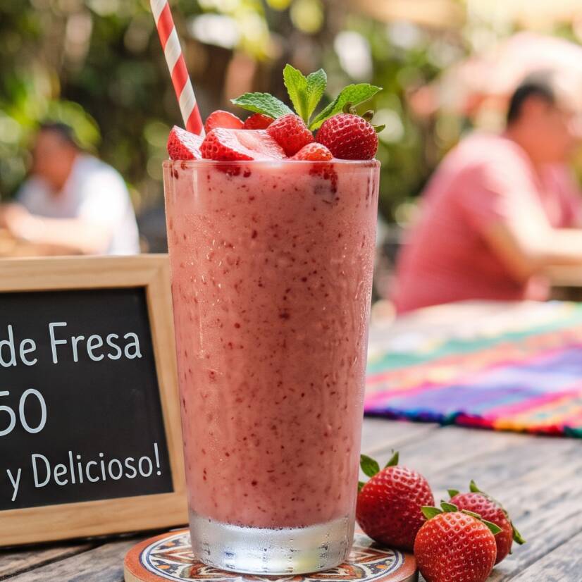 Licuado de Fresa
