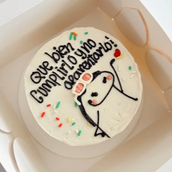 Mini Pastel- Que bien cumplirlo...