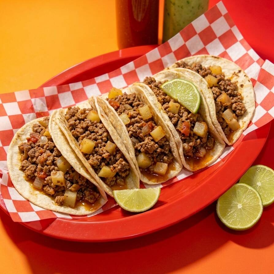 TACO DE PICADIILO EN MAIZ