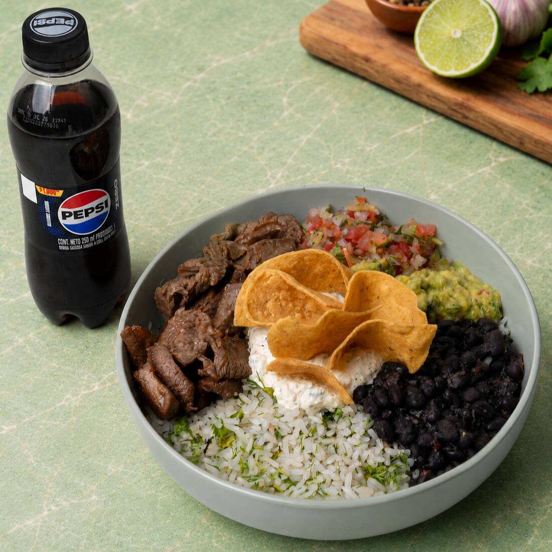 Combo Menú Mexicano Carne Bowl