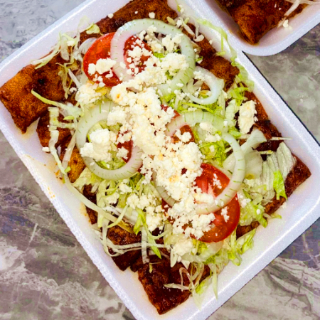 ENCHILADAS SALADAS PICADILLO