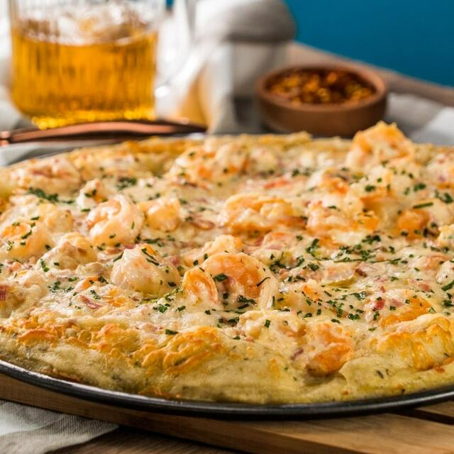 PIZZA CAMARONES PERSONAL (20CM)