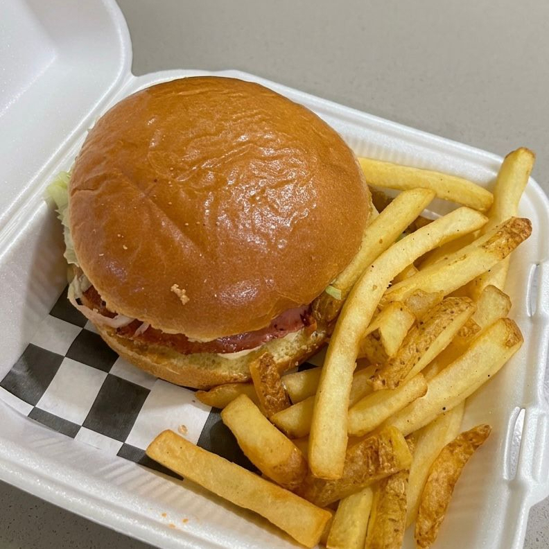 Burger con Papas