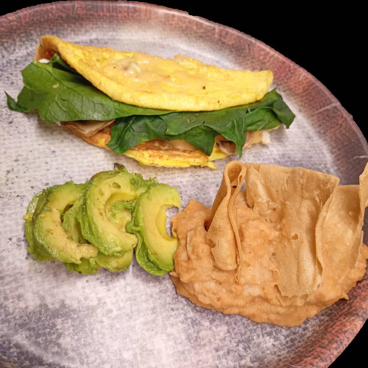 Omelet de Espinacas y Queso