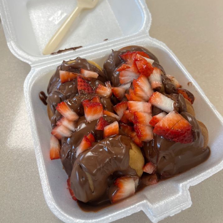 8 Mini Donas NUTELLA FRESA