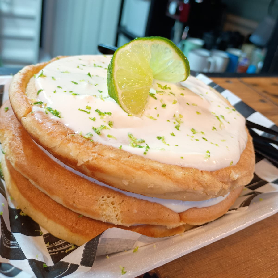 Hotcakes gourmet de pay de limón