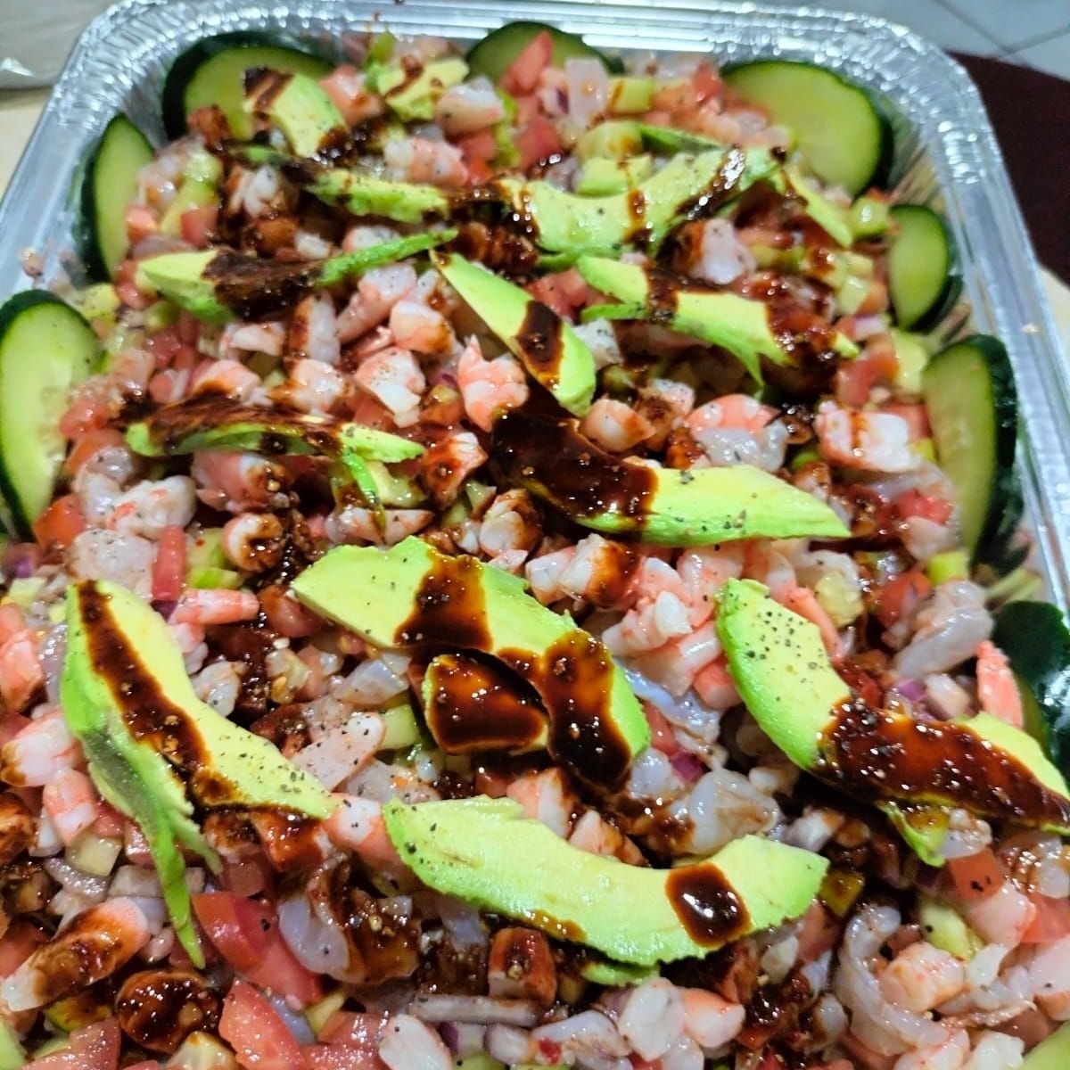 Charola de Ceviche Mixto 4 Personas