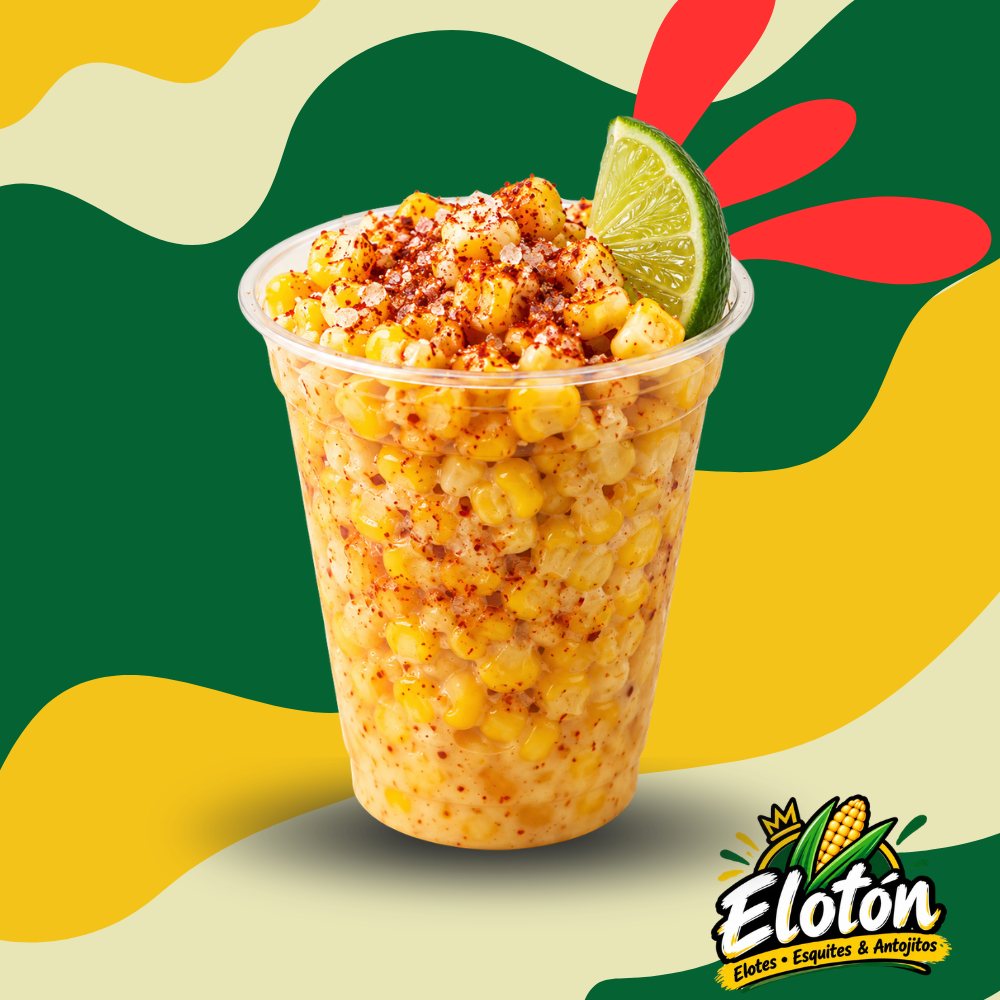 Vaso de Elote con Sal y Limon Grande