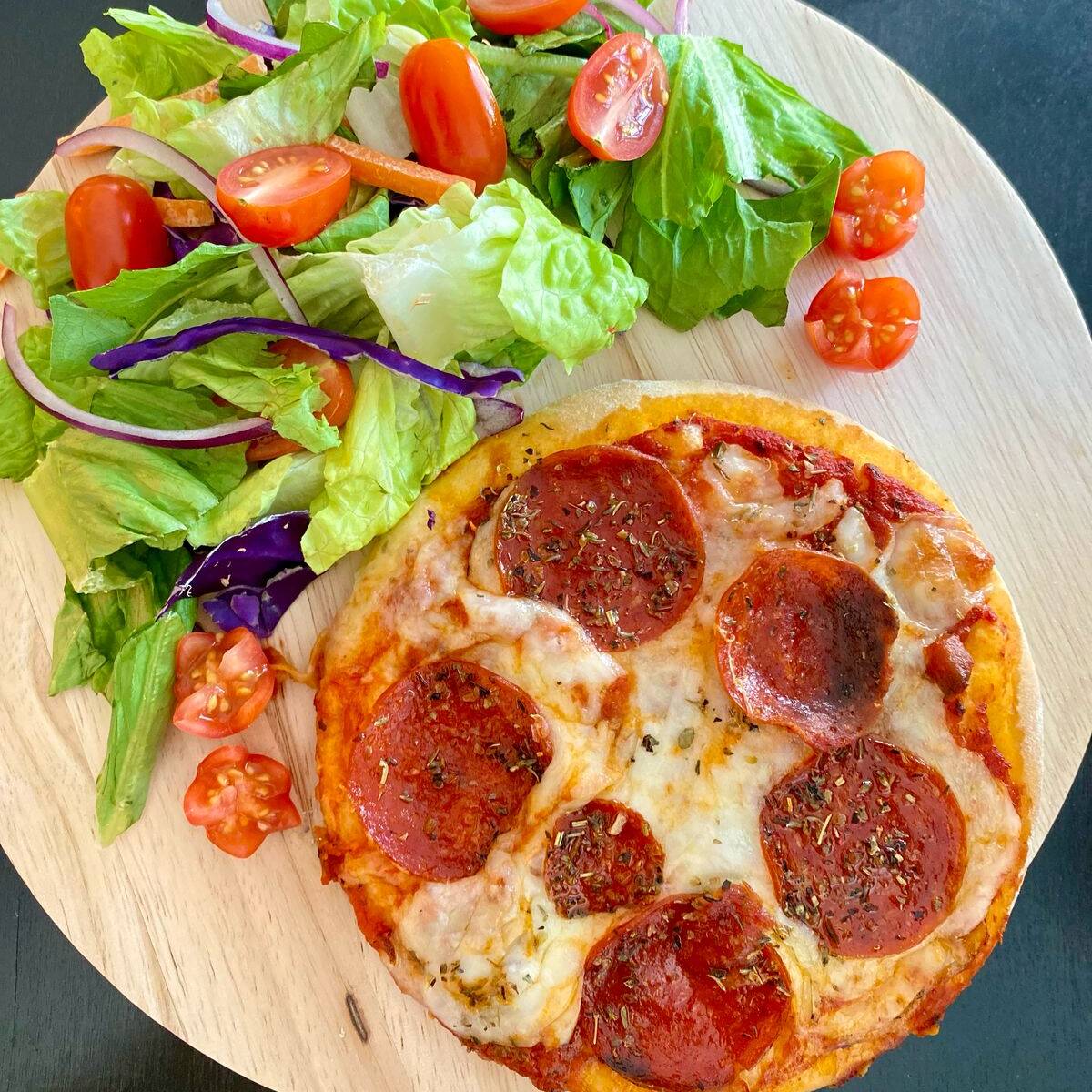 Pizza Mini (hawaiana o Pepperoni)