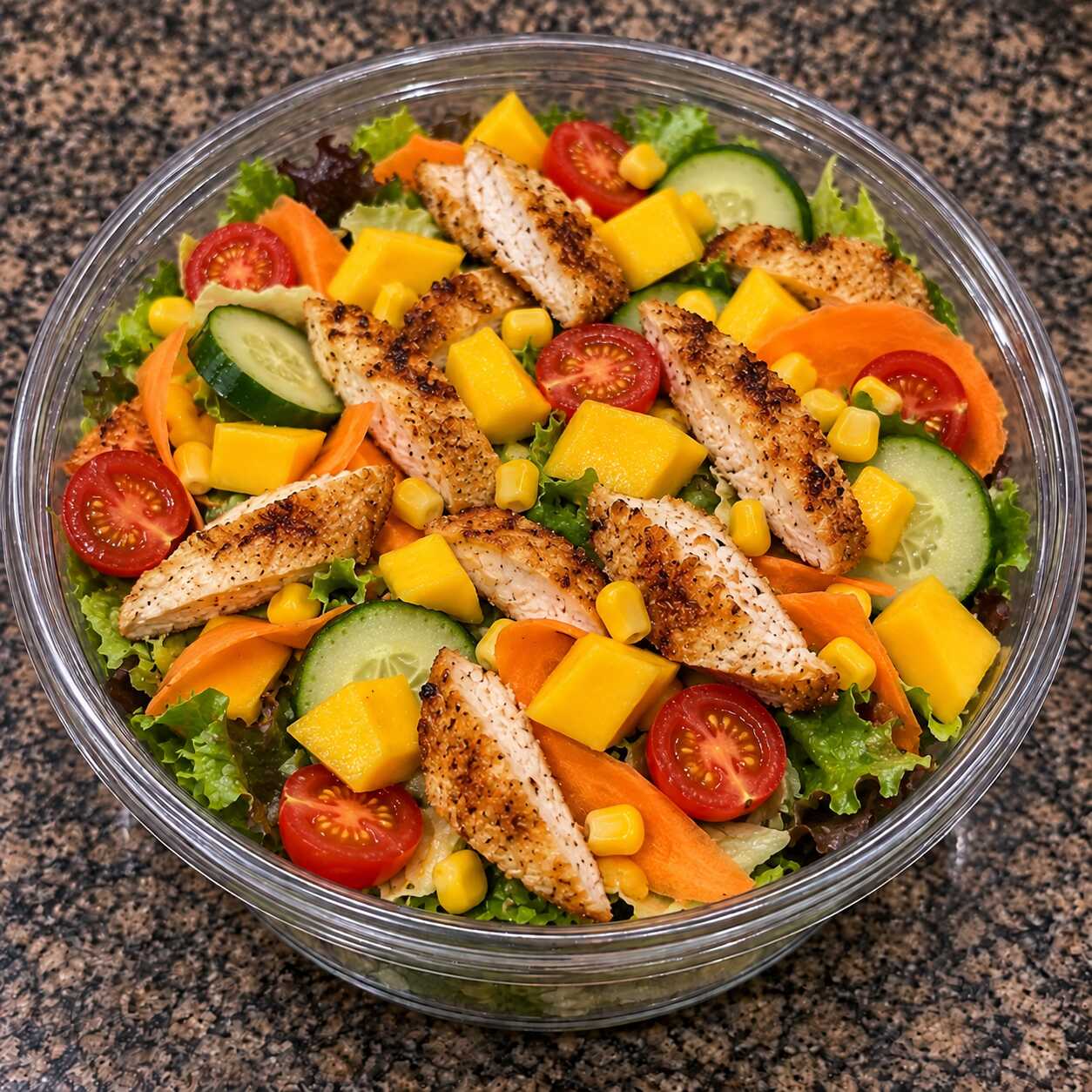 Deixe sua quarta-feira mais leve e saborosa! Aproveite 2 deliciosas Saladas Tropicais, frescas e caprichadas, acompanhadas de 2 refrigerantes de 200ml bem gelados. Uma combinação refrescante e completa para aproveitar o dia!