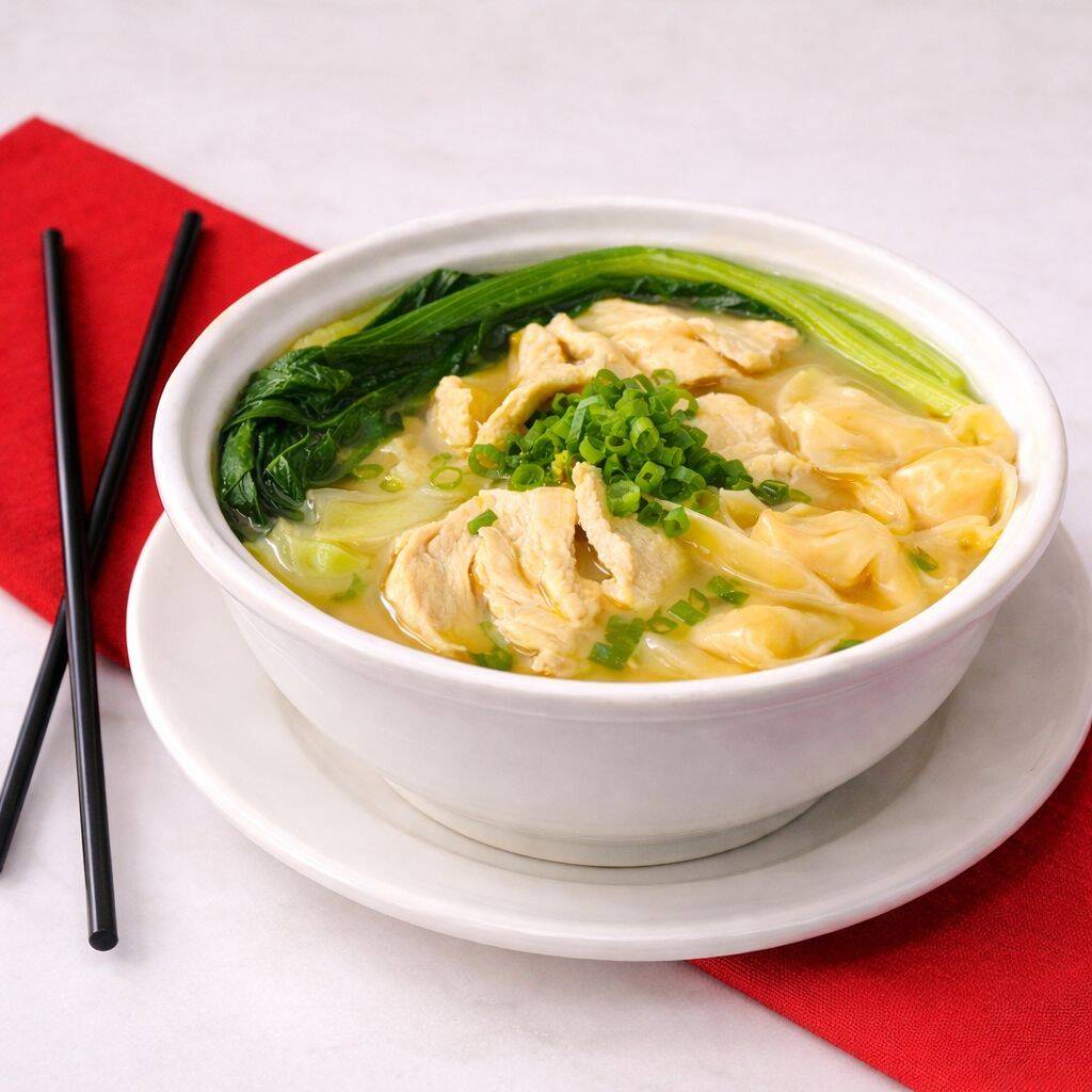 Sopa Wantán de Pollo