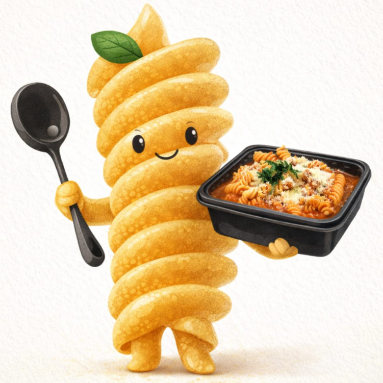 Fusilli Cremoso Personalizado – Salsa y Topping