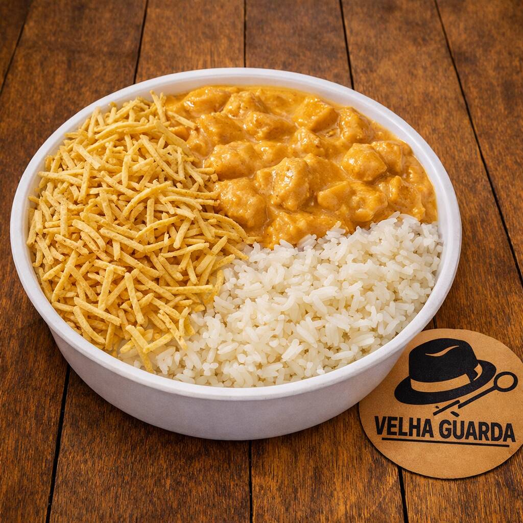 Acompanha: Arroz é batata palha