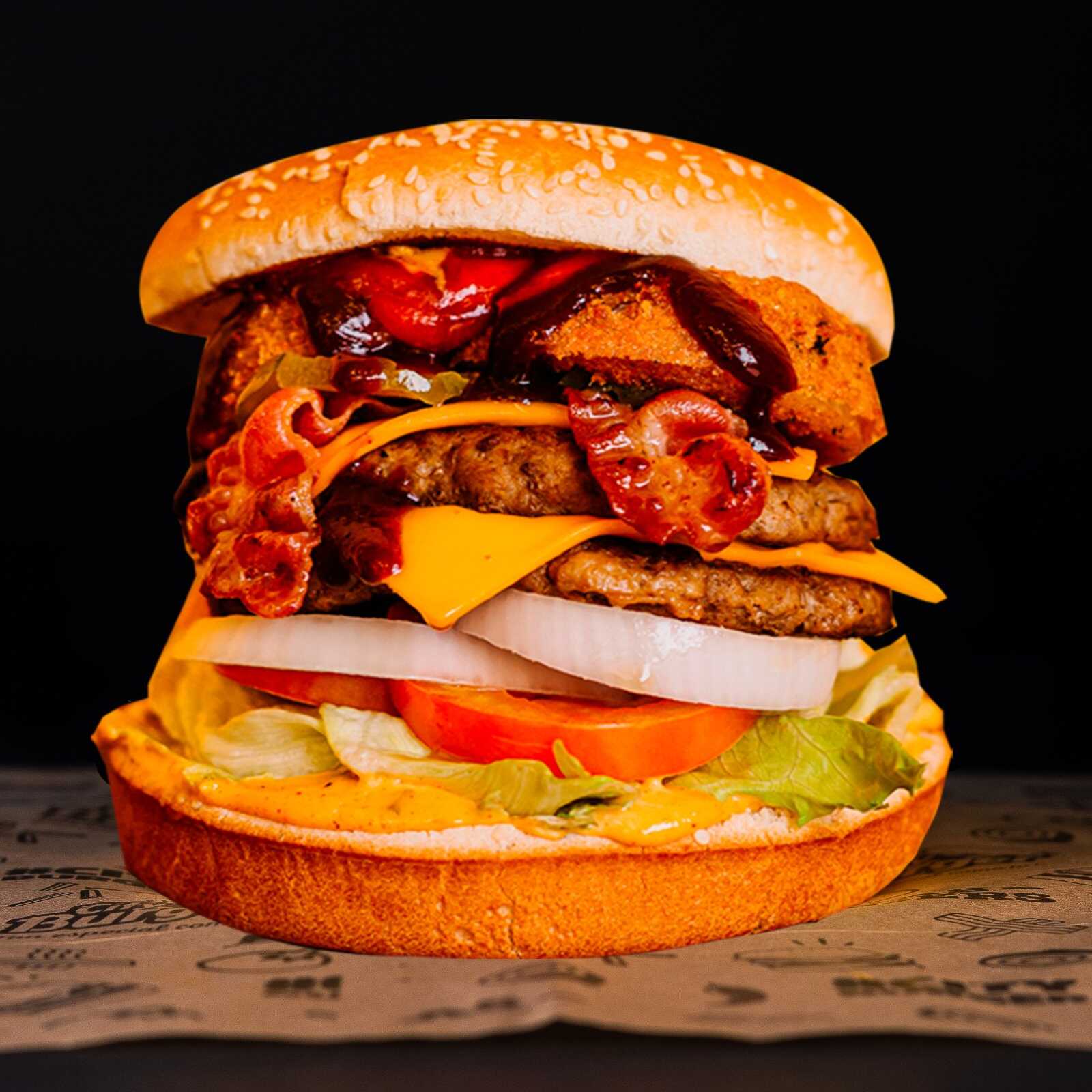 Hamburguesa BBQ Doble