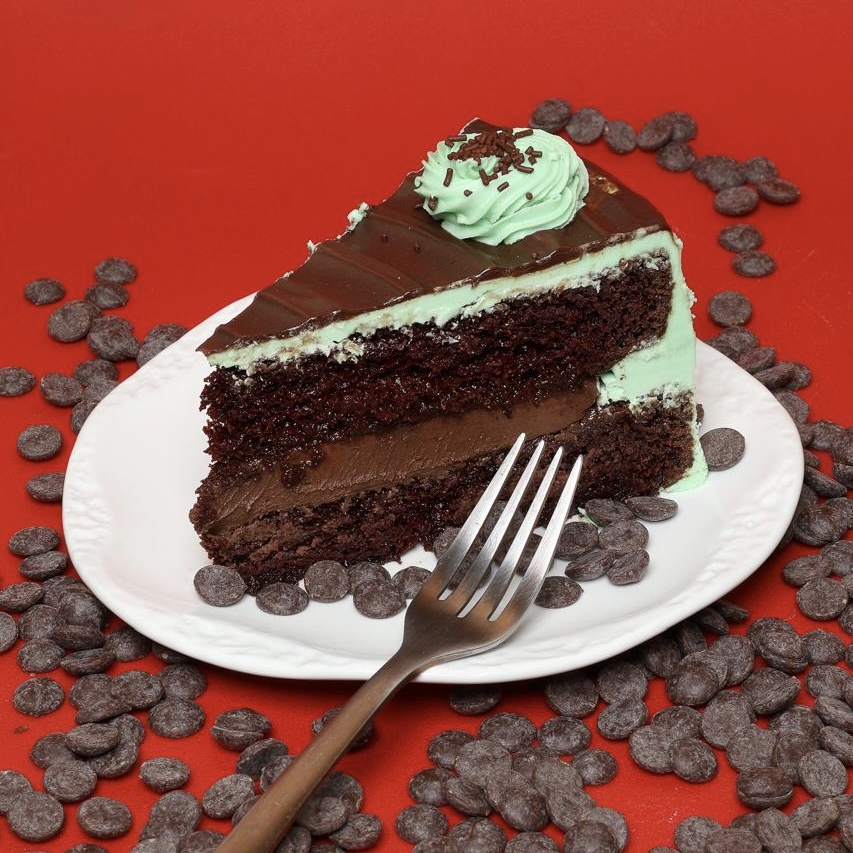 Pastel de chocomenta (rebanada)