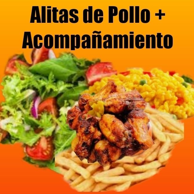 6 Alitas + Acompañamientos