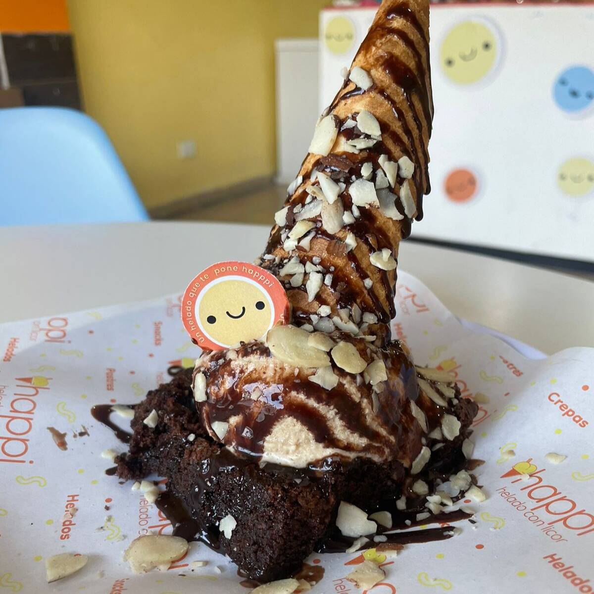 Brownie con Helado