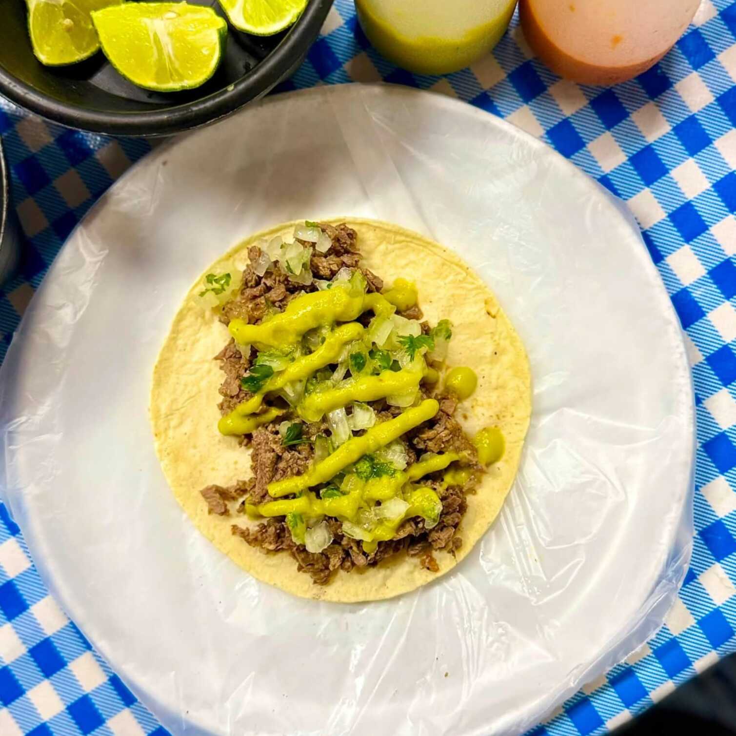 TACO DE CARNE ASADA /MAÍZ