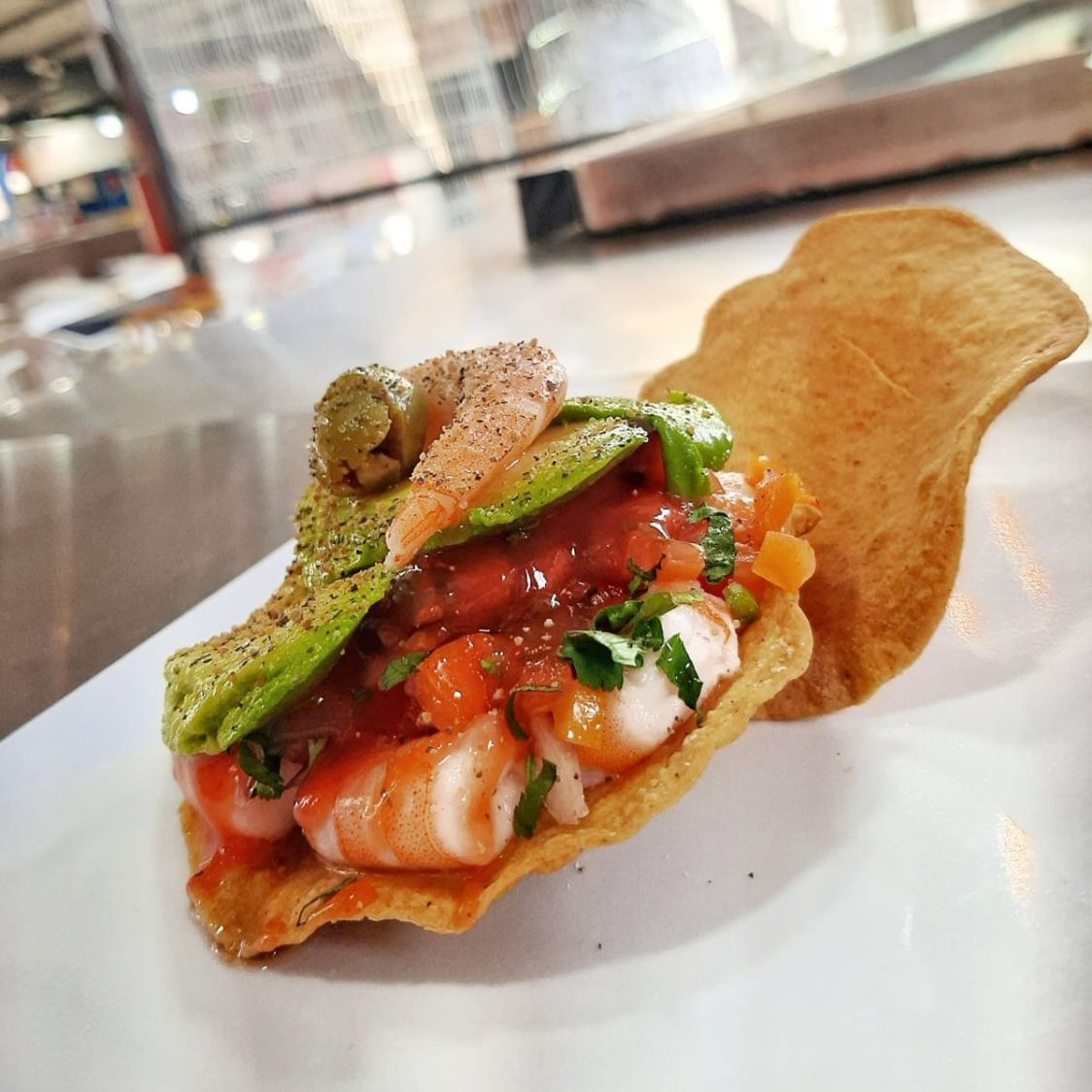 Tostada de Camarón