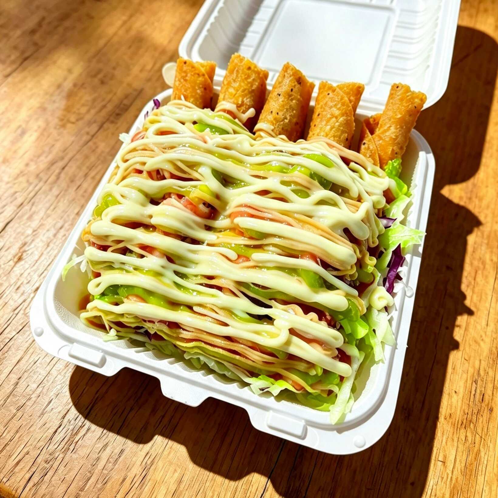 5 Tacos Dorados a la Tica