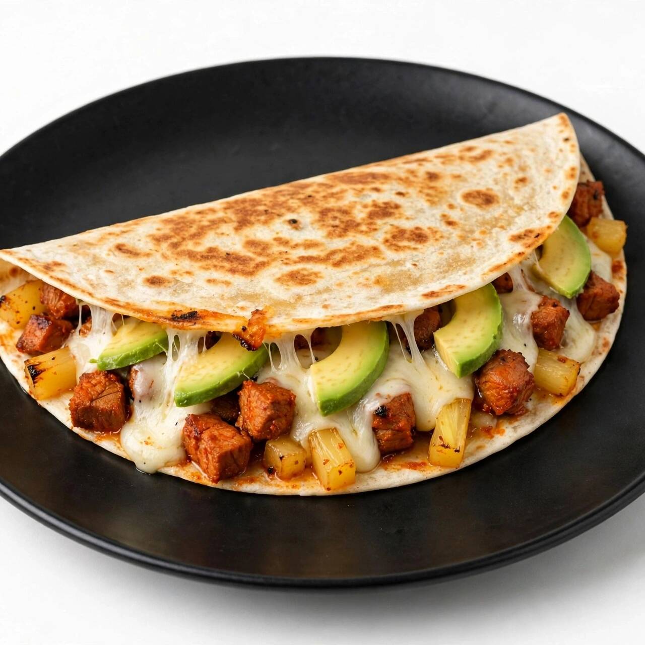 Quesadilla de Pastor con Piña