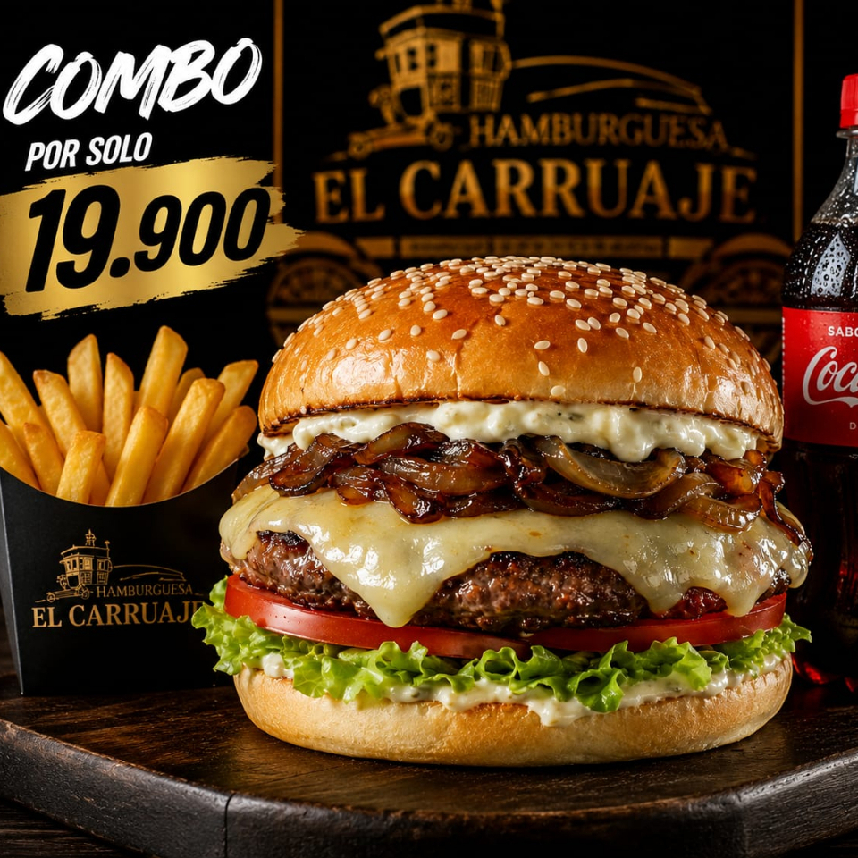 Combo Hamburguesas Sencillas para Dos