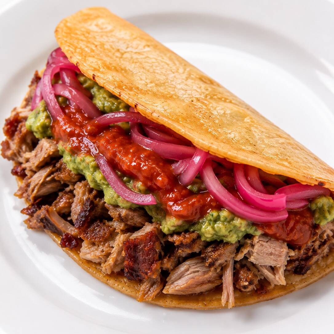 Taco Dorado de Carnitas