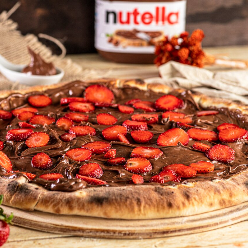 Delicioso creme de nutella com morango