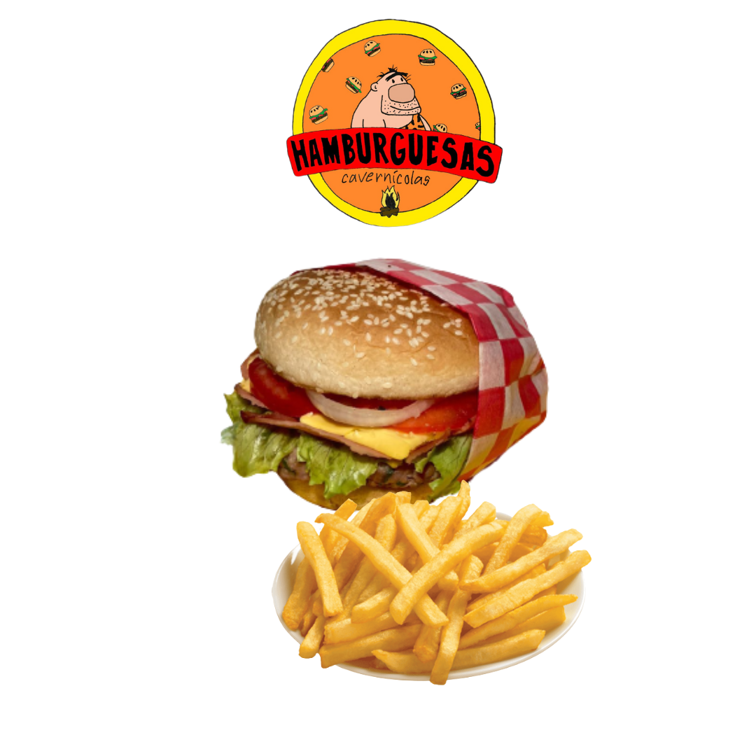 Hamburguesa Sencilla + Papas