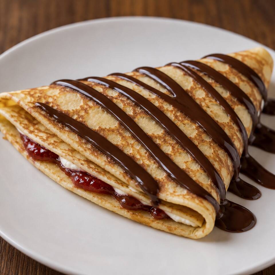 Crepa de Mermelada de fresa