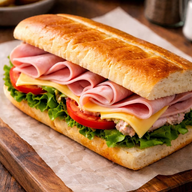 Sándwich Jamón y Queso