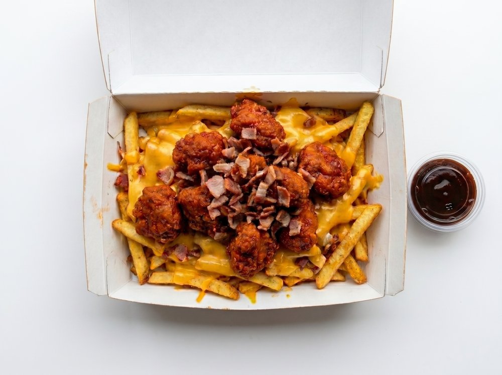 Papas con Boneless Tex Mex
