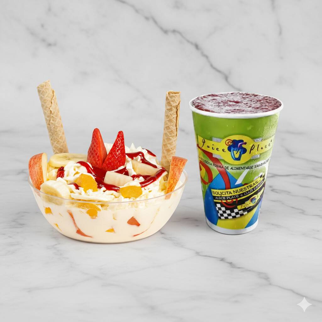 Combo Ensalada Clásica Básica + Jugo Natural 🍓🥤