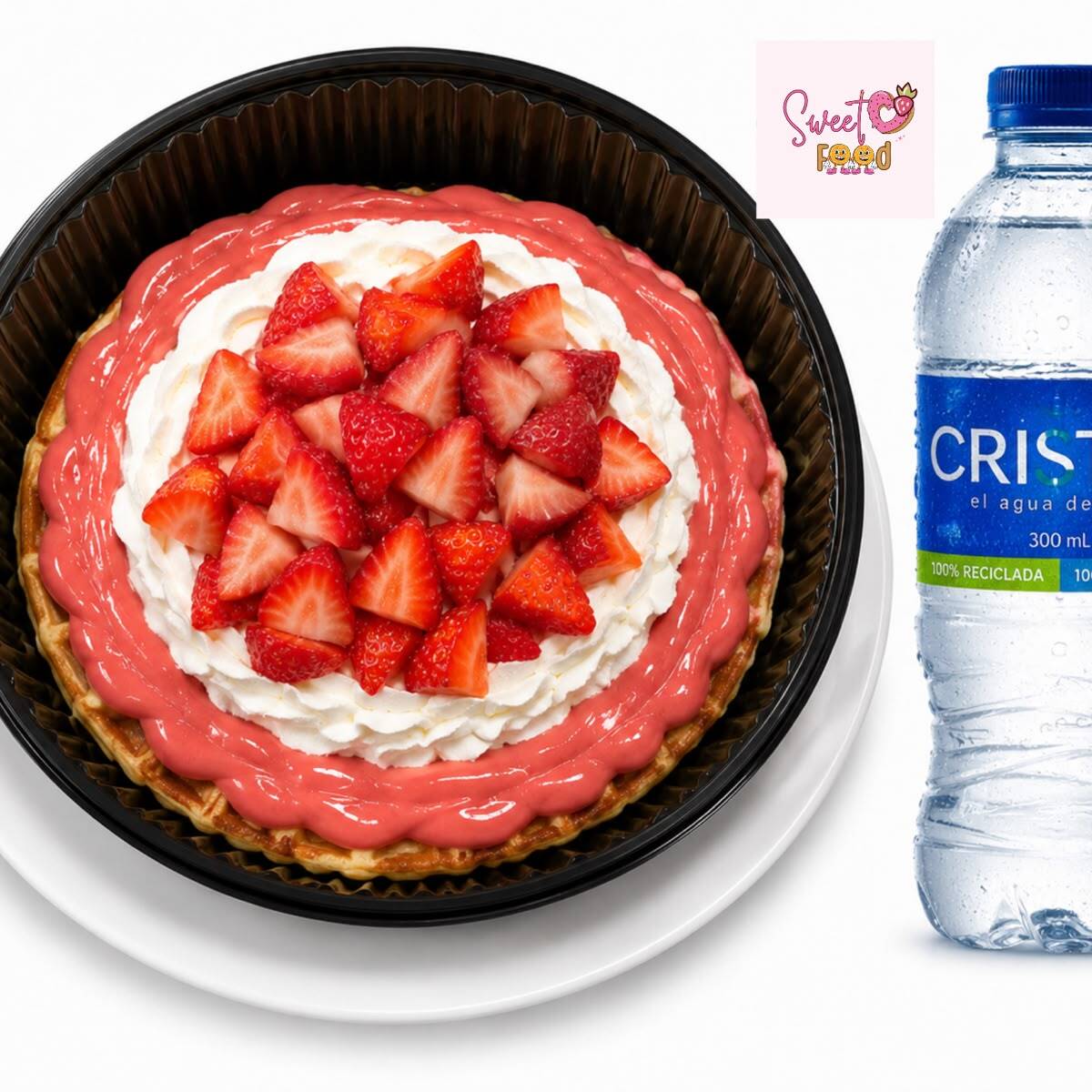 WAFFLE CREMOSO DE FRESA