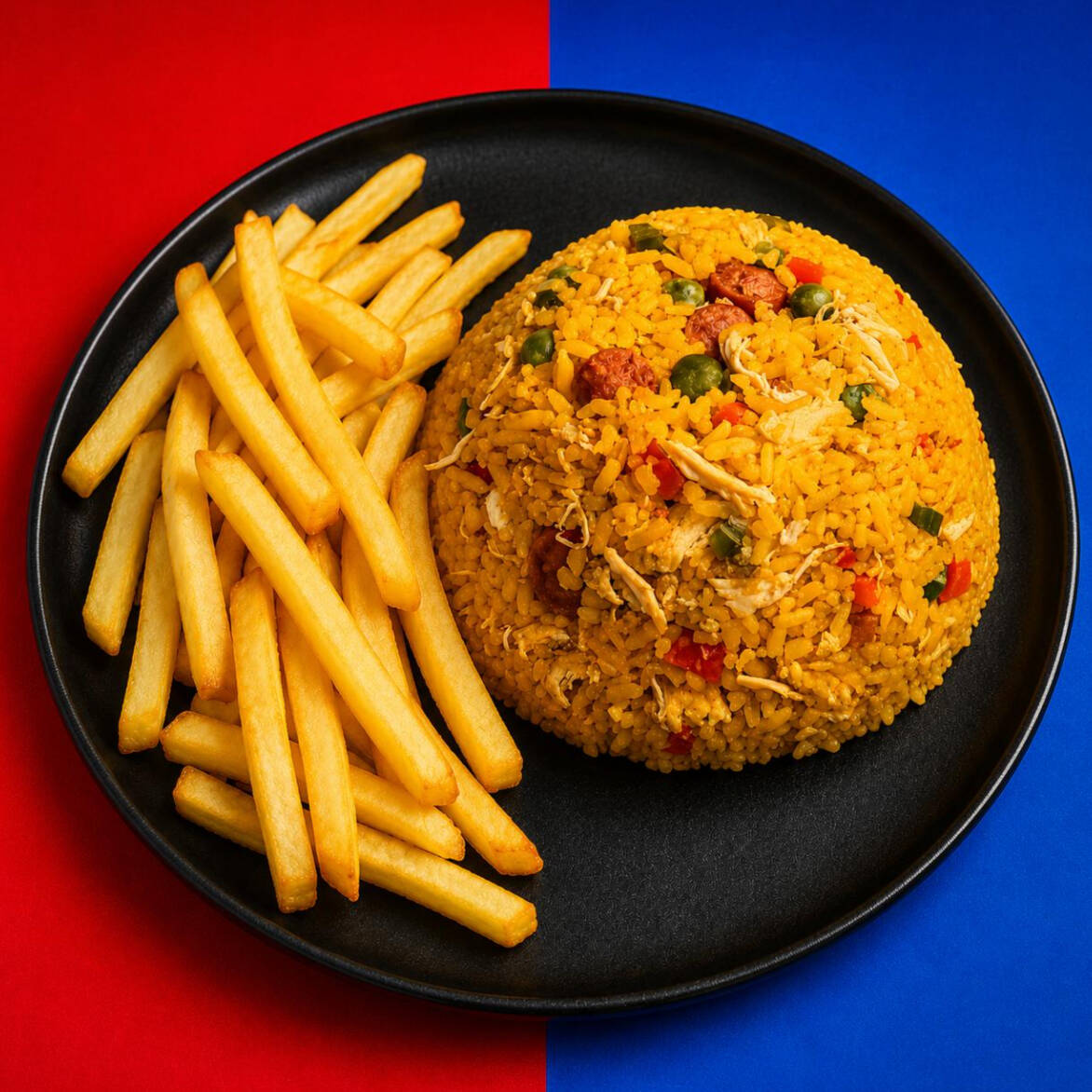 Arroz de Pollo + Papas Fritas