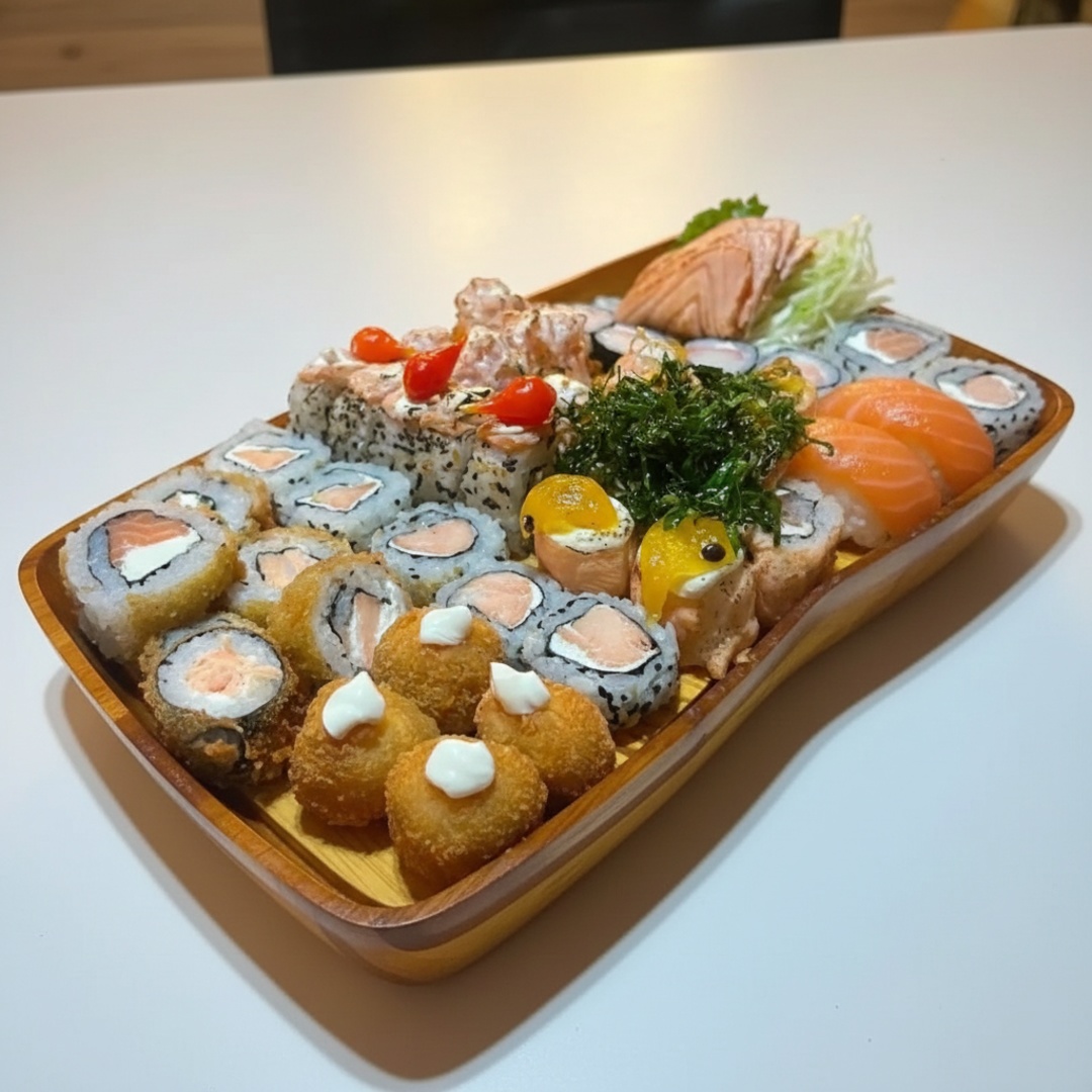 12 sushi 4 niquiris 4 gunkan creme cheese