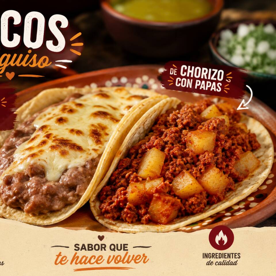 Taco Guiso chorizo
