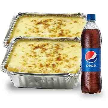 2 Lasagnas + Pepsi 750 ml