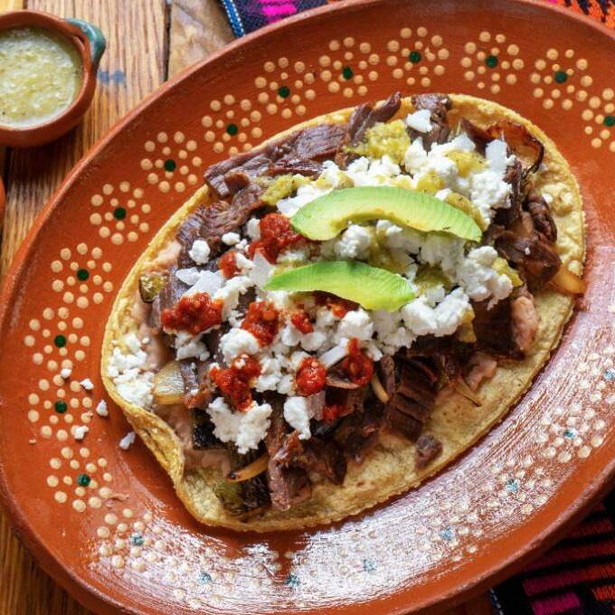 Huarache de bistec