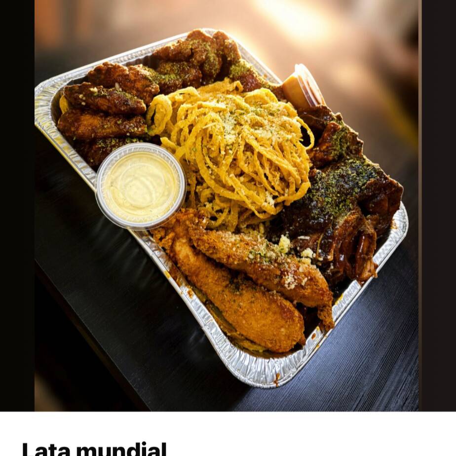 Lata Mundial (Costilla+Alas+PolloCrispy+Papas)