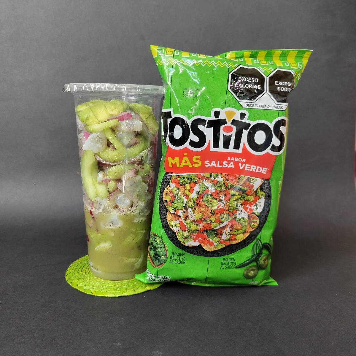 Aguachile Verde con Tostitos