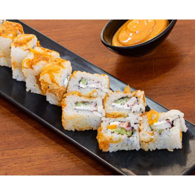 Pulpo al ajillo Roll -Pulpo con Chipotle