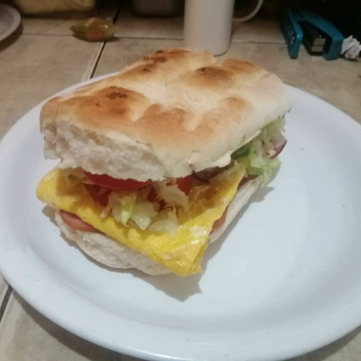 Torta de Huevo con Jamon Queso Panela