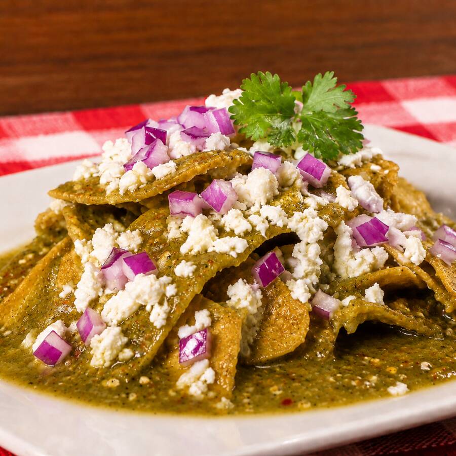 Chilaquiles Verdes Bravos