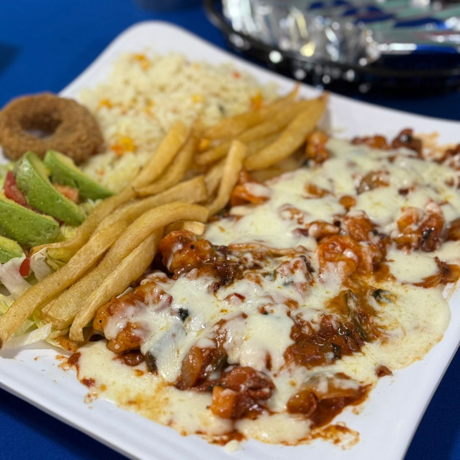 Camarones Mexicana Gratinados