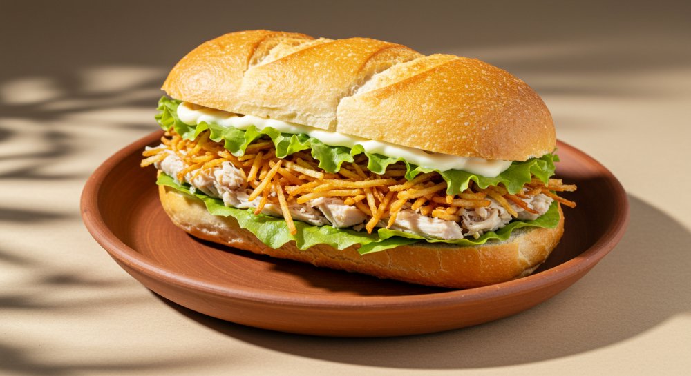 Sandwich de Pollo Deshilachado