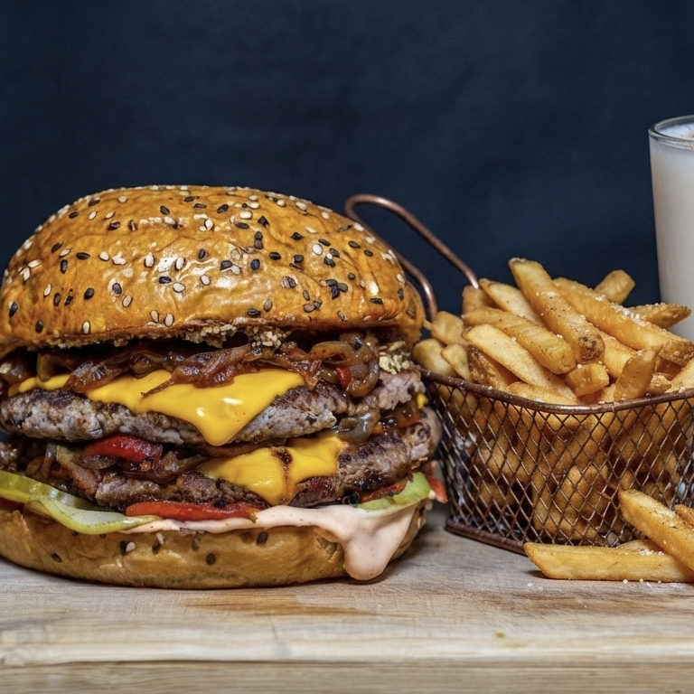 COMBO REGALADO 1 HAMBURGUESA DOBLE Y UN AGUA