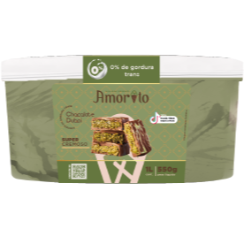 Se você é apaixonado por pistache, prepare-se… esse lançamento é simplesmente irresistível! Chocolate Dubai, a combinação irresistível de pistache com chocolate, puro luxo!