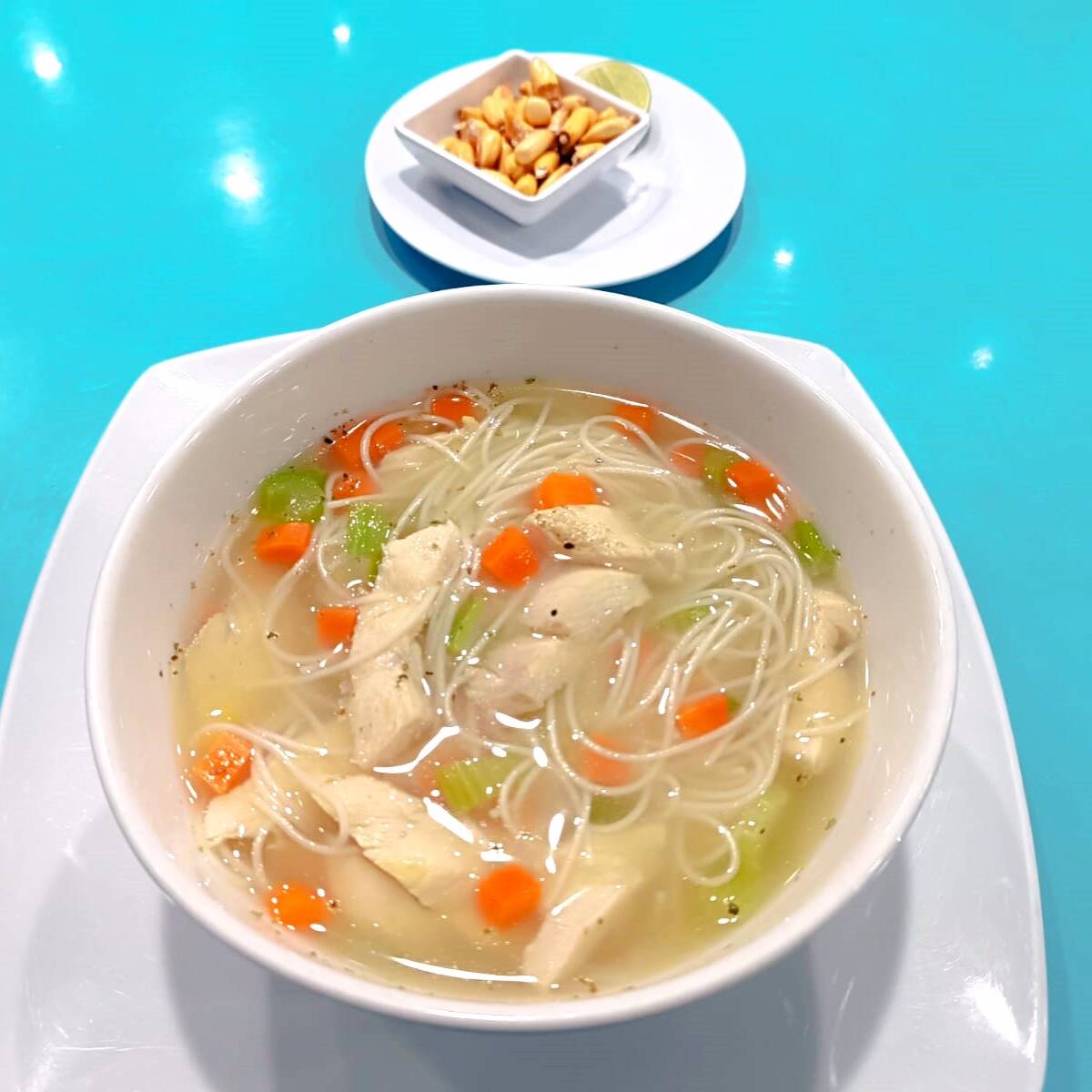 Sopas de Pechuga de Pollo