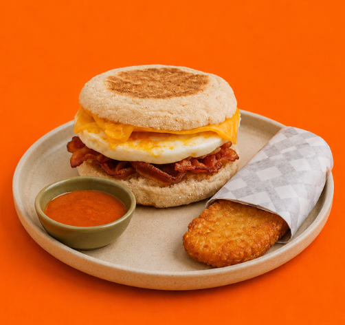 Muffin Eggs y Bacon